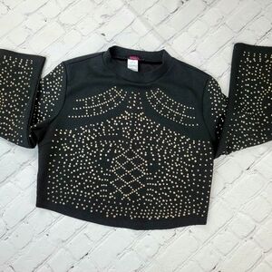 BLUSH stunning studded‎ crop top